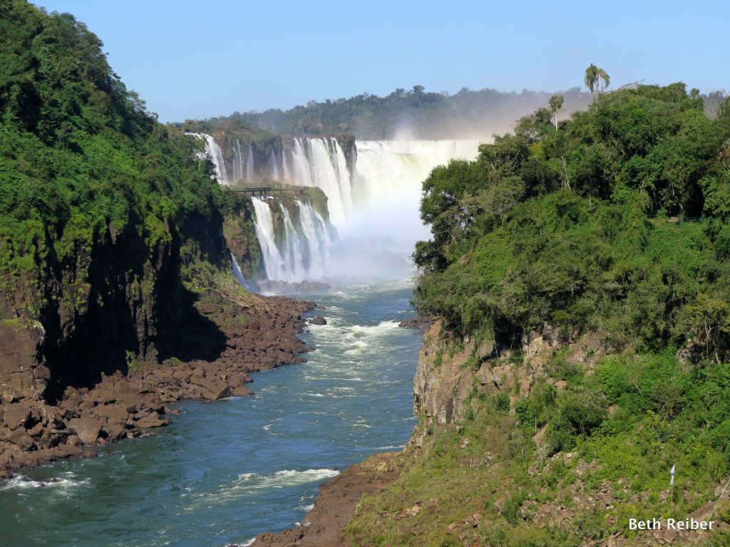 Iguazu Falls border Argentina and Brazil