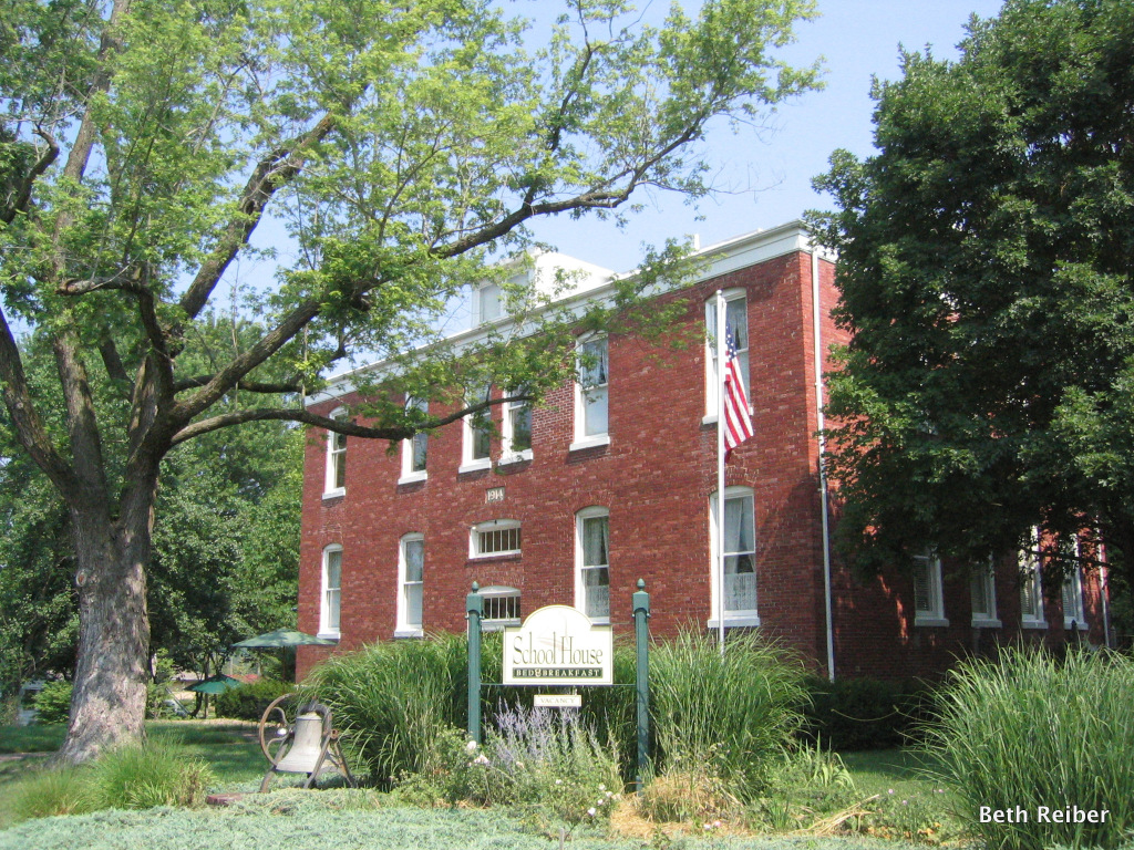The former elementary school is now a bed-and-breakfast
