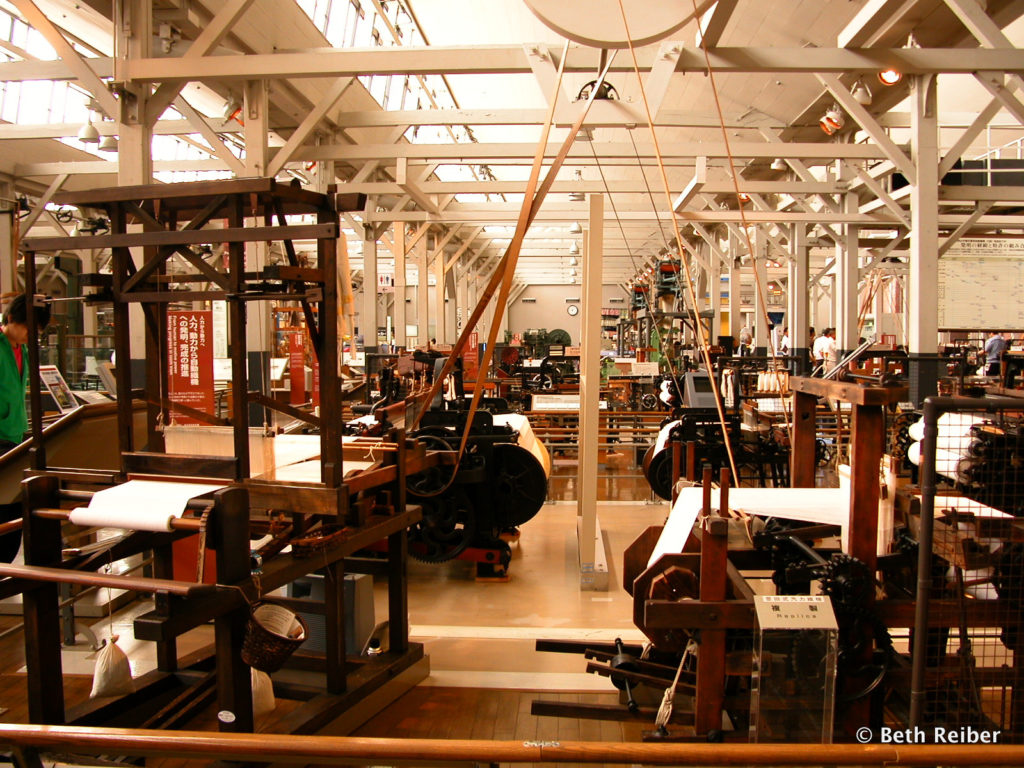 Looms at the Toyota Commemorative Museum of Industry and Technology