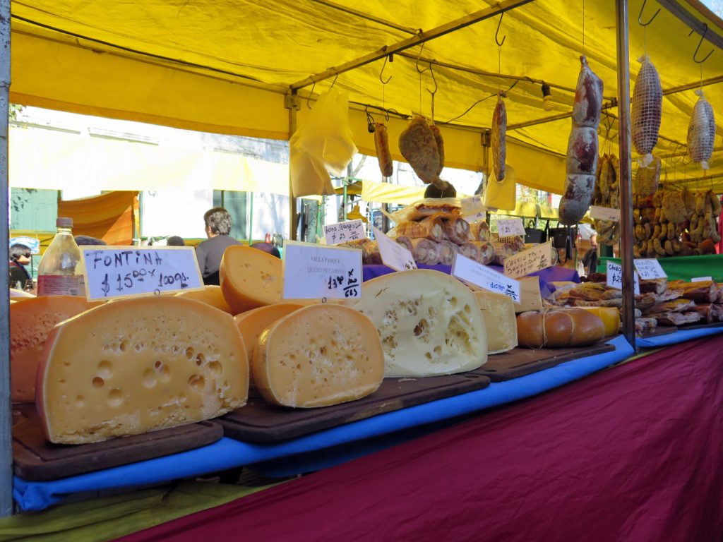 Cheese at Feria de Mataderos