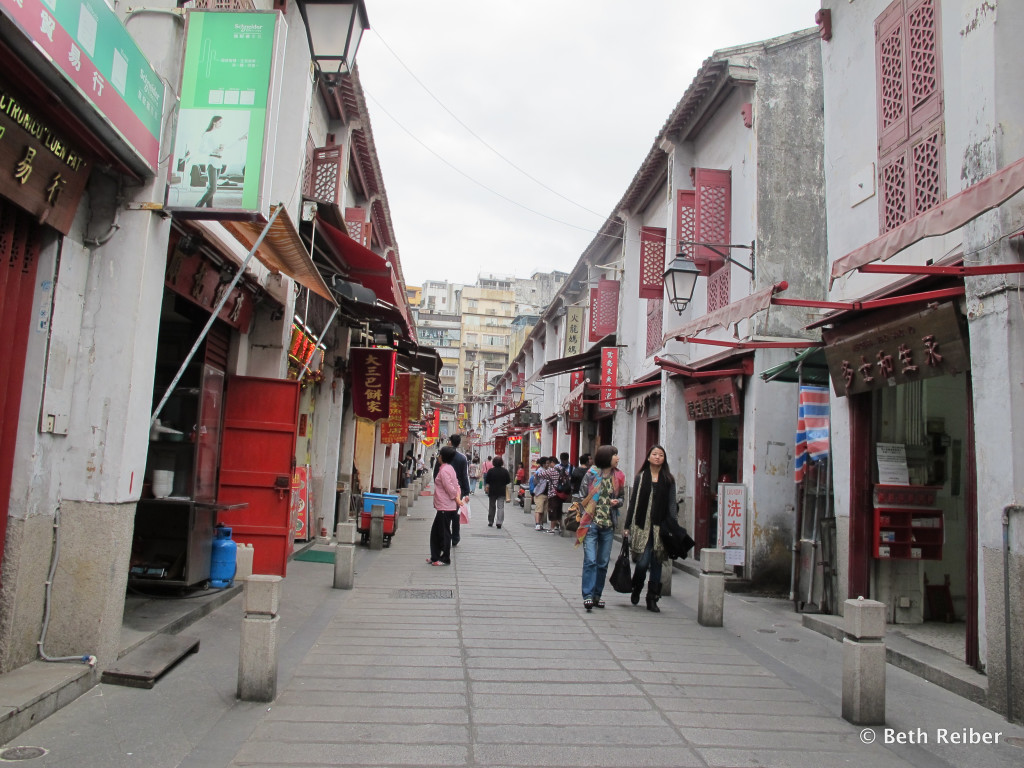 Rua Felicidad is part of walking Macau's historic districts