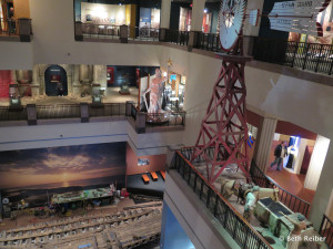 The Texas history museum has three floors of displays