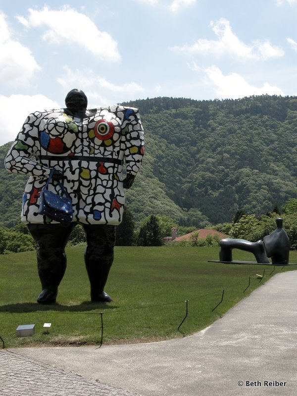 Hakone Open-Air Museum features sculptures in a gorgeous setting