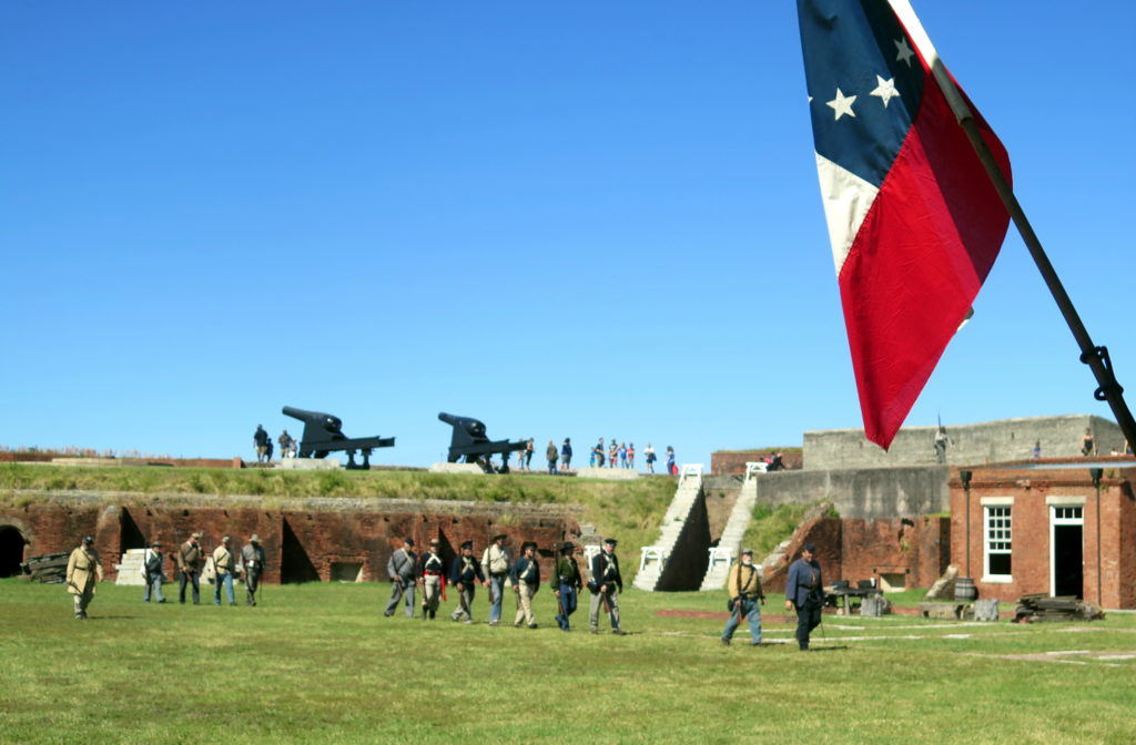 Re-enactors at Fort Clinch, Amelia Island
