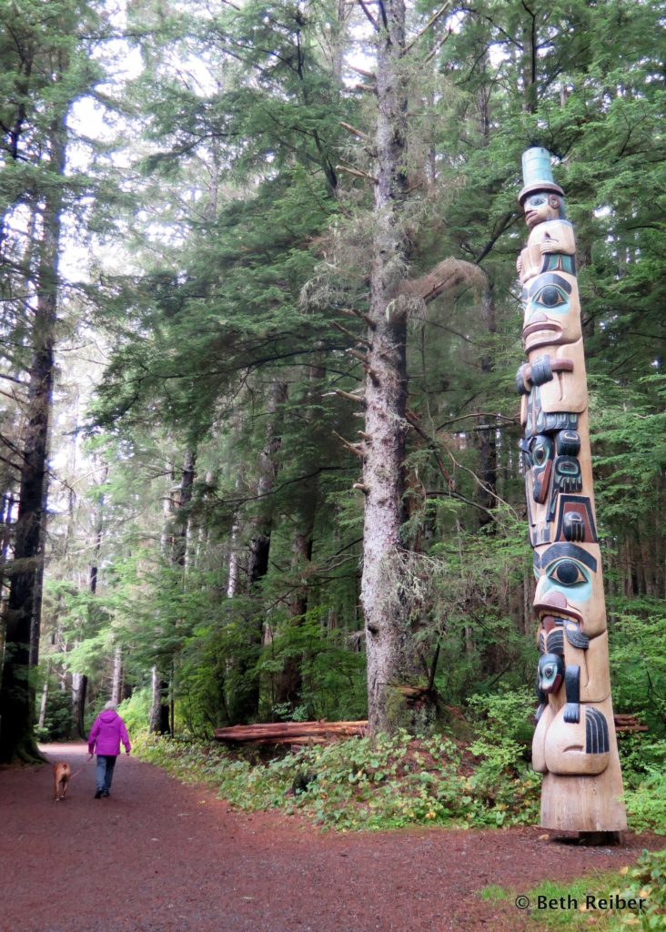 Sitka National Historic Park has 18 totem poles