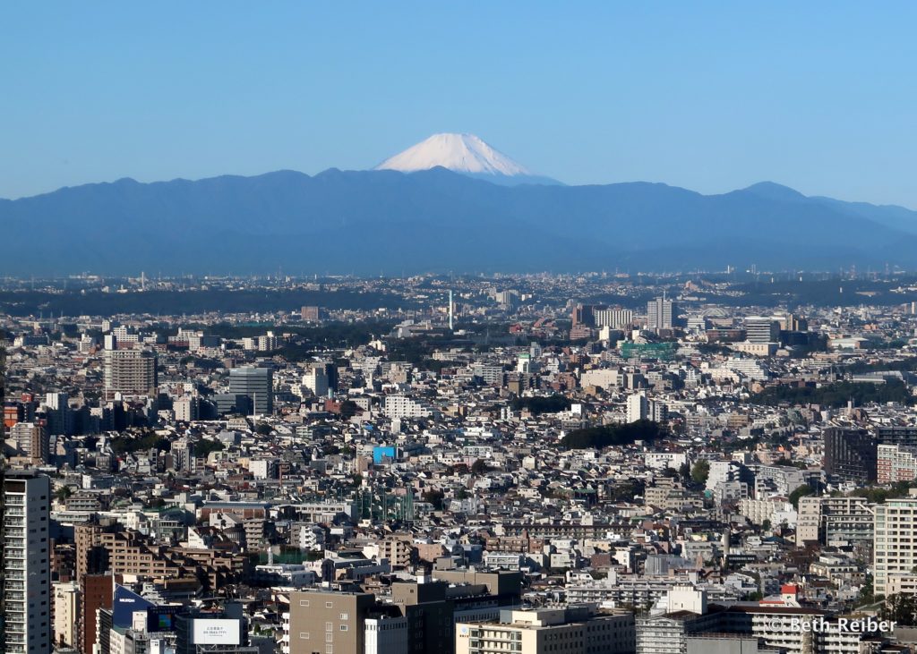 View of Mt. Fuji from Cerulean Tower Hotel, Tokyo