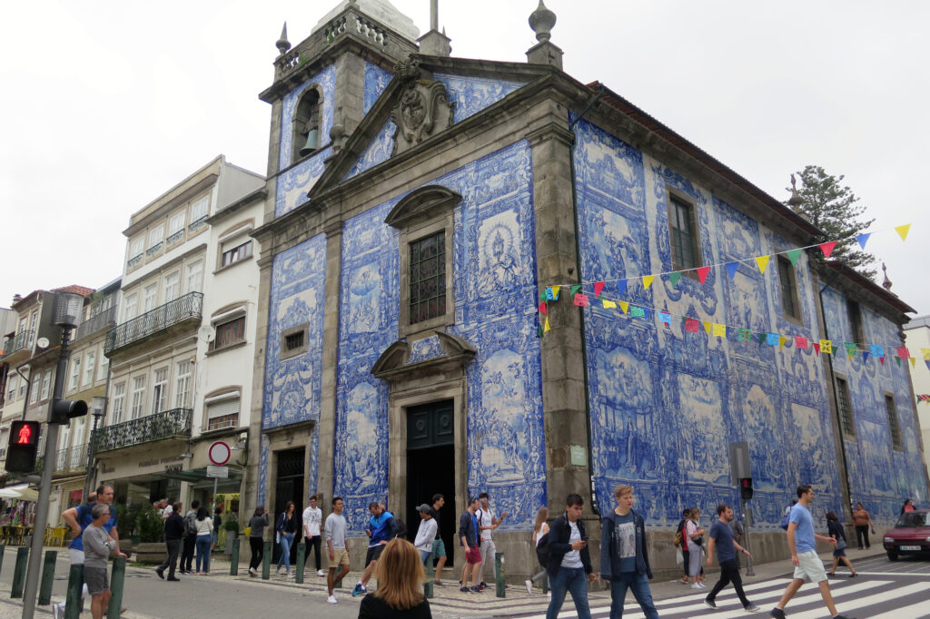 Igreja de Santo Ildefonso and other buildings with Portugal's signature blue tiles make Porto the Portuguese city you shouldn't miss