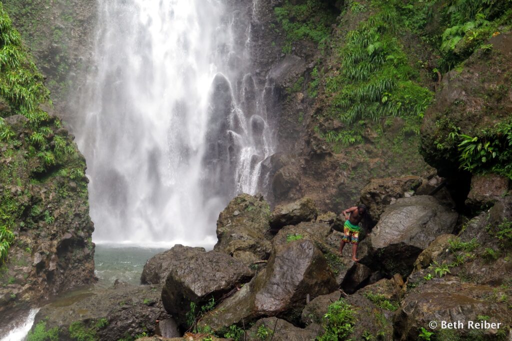Middleham Falls is one of many waterfalls on Dominica the Nature Island