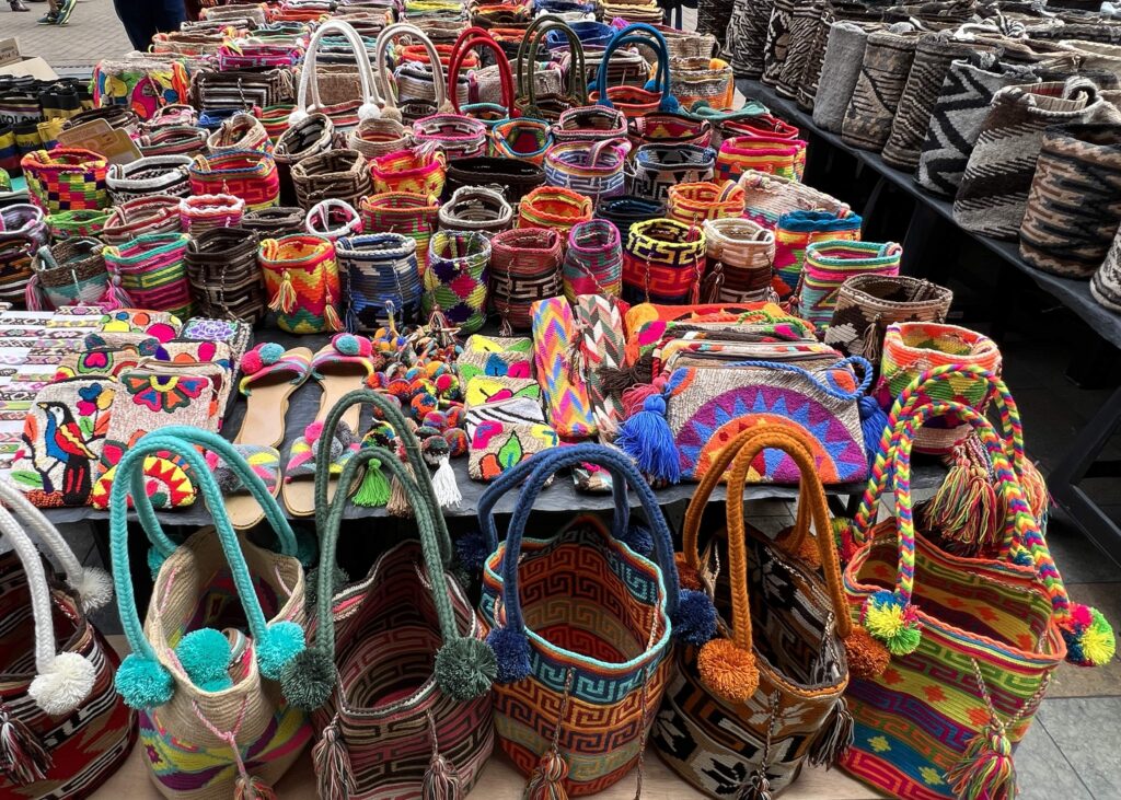 Shopping for Colombian crafts in Bogota