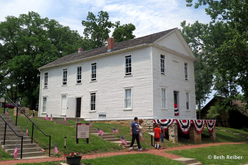 Constitution Hall in historic Lecompton