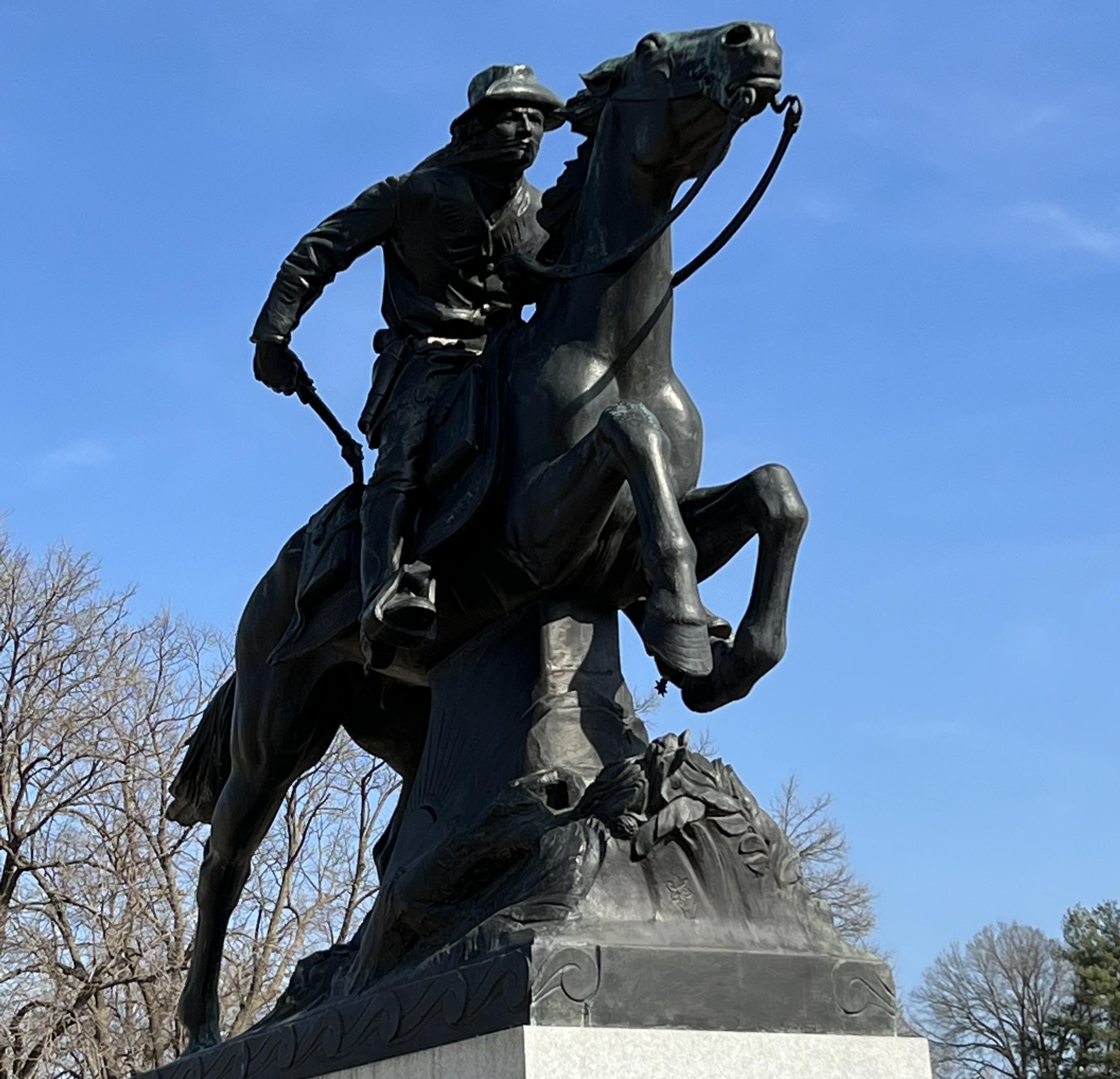 Pony Express Monument in Saint Joseph Missouri