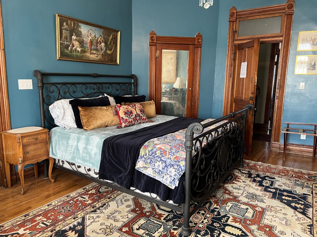 A room at the Vineyard Mansion and Carriage House in Saint Joseph Missouri